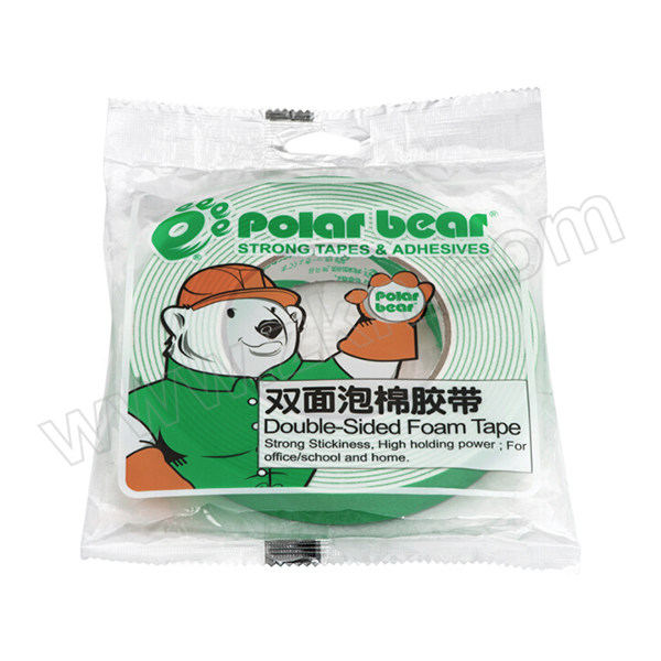 POLAR BEAR/北极熊 大泡棉双面胶带 SP-011G 18mm×5m 1卷