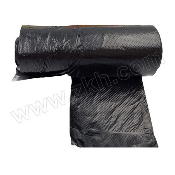 QIZHENG/奇正 背心式垃圾袋 HL-046 45×60cm 黑色 厚度1丝 30只 1卷