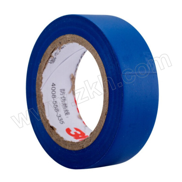 3M PVC电气绝缘胶带-普通型 1500 蓝色 18mm×10m×0.13mm 1卷