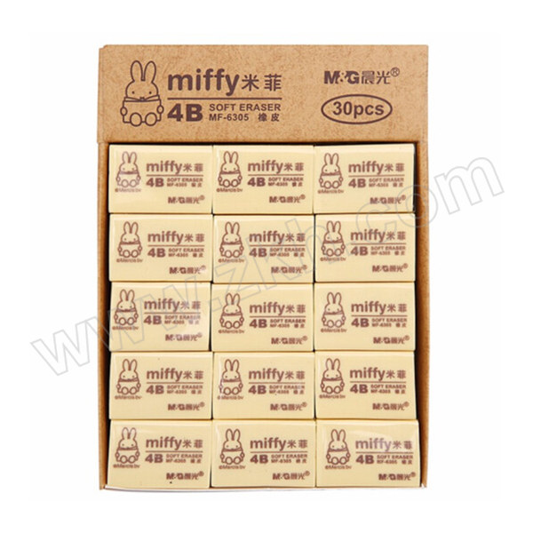 M&G/晨光 米菲橡皮 MF6305 4B 30块 1盒