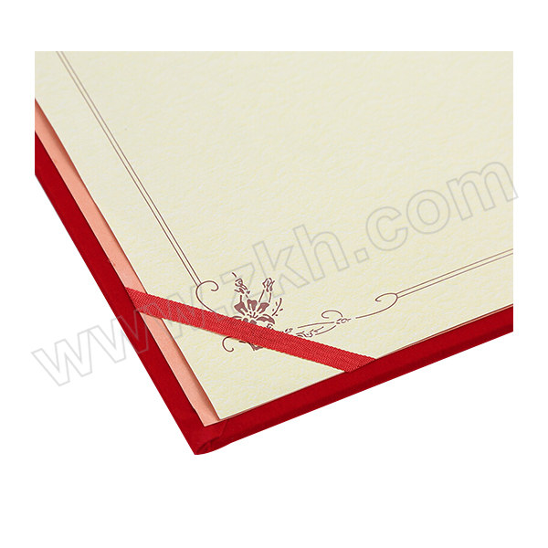COMIX/齐心 纸面荣誉证书 C4593 A5 红色 1本