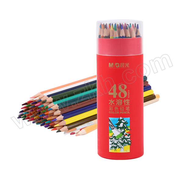 M&G/晨光 48色PP筒装水溶性彩色铅笔 AWP36812 1筒