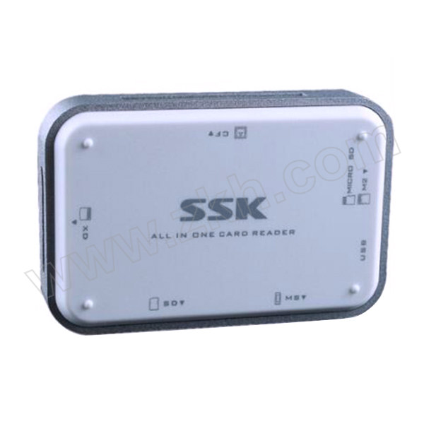 SSK/飚王 多功能合一读卡器(白色) SCRM056 USB3.0 TF卡/SD卡/CF卡 1个