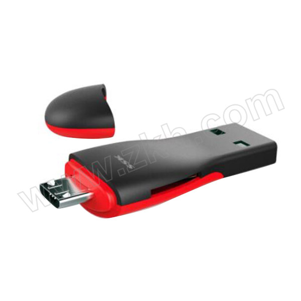 SSK/飚王 双接口读卡器(黑色) SCRS600 USB2.0 TF卡 1个