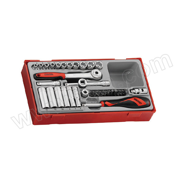 TENGTOOLS/瑞典天魔 35件1/4"公制套筒组 TT1435 1套