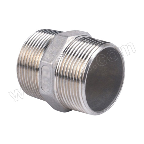 RG/锐阁 304不锈钢六角外丝BSPT 1-1/4" DN32 BSPT(ZG)螺纹 1只