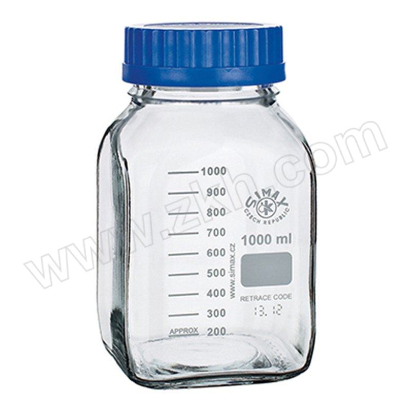 SIMAX 广口试剂瓶 2080M/1000 1000mL 透明 硼硅酸玻璃 1个