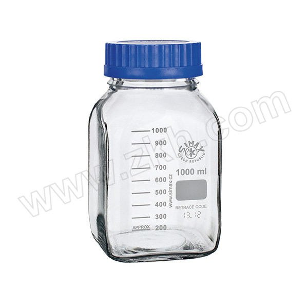 SIMAX 广口试剂瓶 2080M/5000 5000mL 透明 硼硅酸玻璃 1个