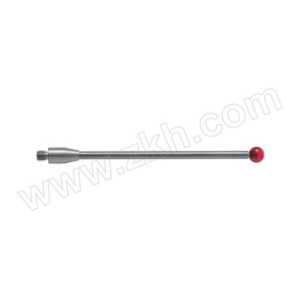RENISHAW/雷尼绍 M3 Ø4 mm红宝石测球(碳化钨测杆) A-5003-0061 长度50mm 有效工作长度46mm 不代为第三方检测 1根