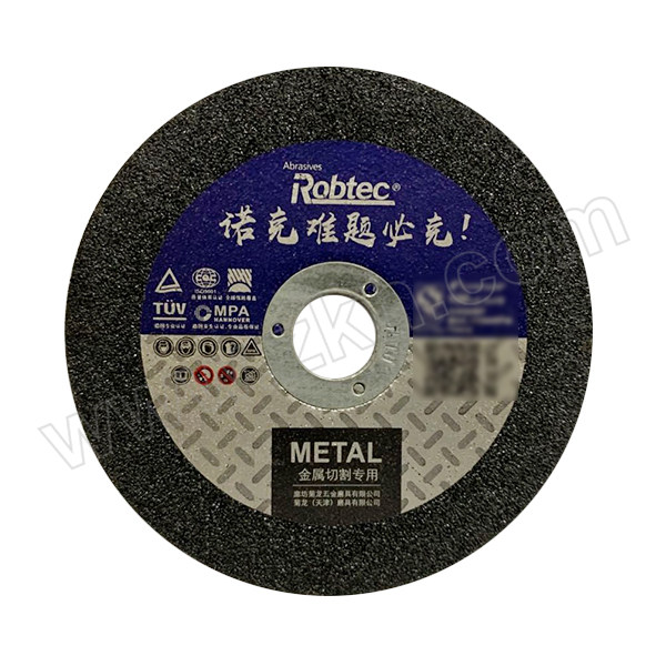 ROBTEC/菊龙诺克 诺克T41黑色单网金属切割片 100×2.5×16 标准型 1片