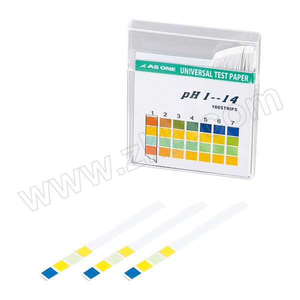 ASONE/亚速旺 pH试纸 1-1267-01 pH0.0~14.0 棒型 100根 1盒