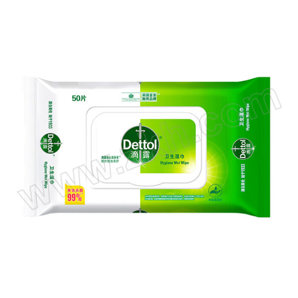 DETTOL/滴露 清洁湿巾 6974352531137 无香 50片 1包