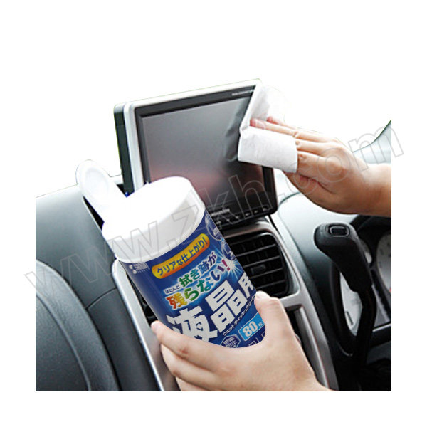 SANWA/山业 液晶屏幕清洁湿纸巾 CD-WT4N-C 蓝色 80抽 1个