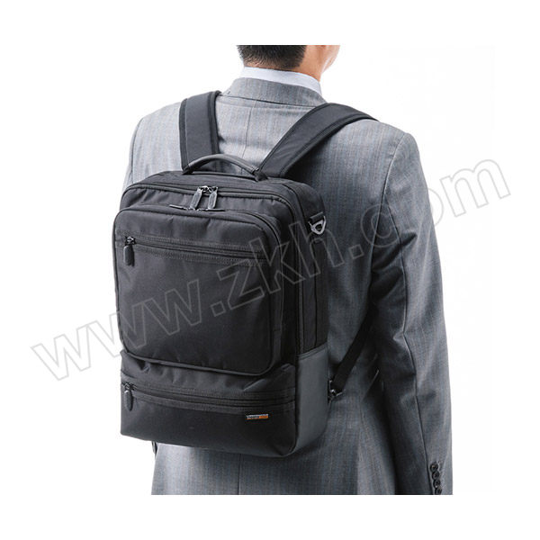 SANWA/山业 竖版3Way多功能电脑包 BAG-3WAY23BK 黑色 15.6英寸 1个