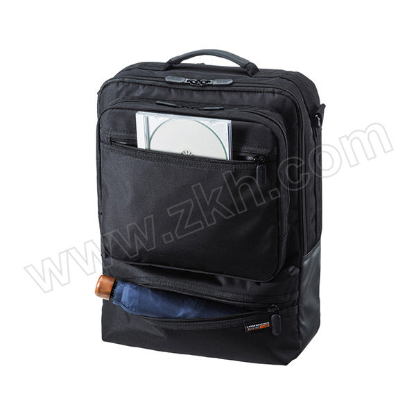SANWA/山业 竖版3Way多功能电脑包 BAG-3WAY23BK 黑色 15.6英寸 1个