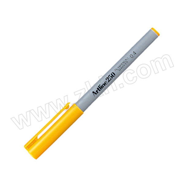 ARTLINE/旗牌雅丽 环保型油性记号笔 EK-250 黄 圆头 0.4mm 1支