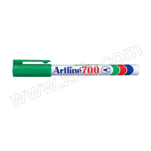 ARTLINE/旗牌雅丽 环保型油性记号笔 EK-700 绿色 圆头 0.7mm 12支 1盒