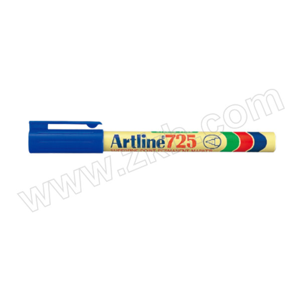 ARTLINE/旗牌雅丽 环保型油性记号笔 EK-725 蓝色 圆头 0.4mm 12支 1盒