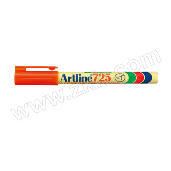 ARTLINE/旗牌雅丽 环保型油性记号笔 EK-725 橙色 圆头 0.4mm 12支 1盒