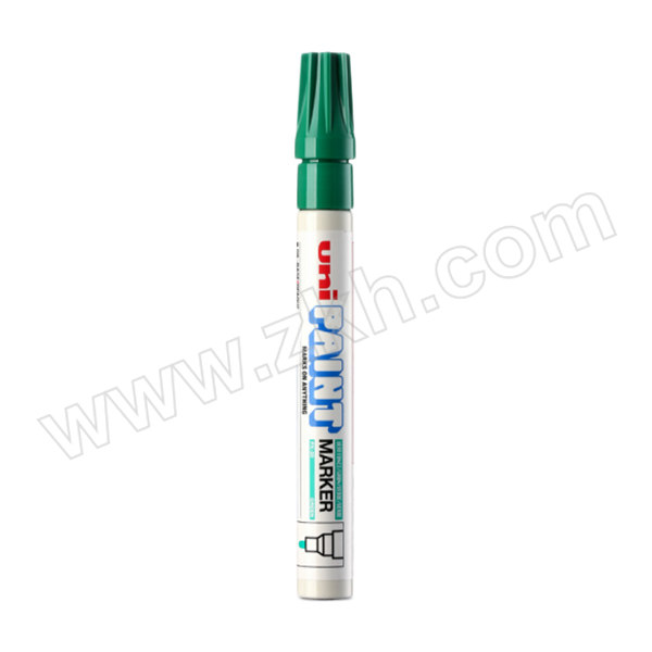 UNI/三菱 中油漆笔 PX-20 2.2~2.8mm 绿色 12支 1盒