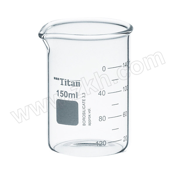TITAN/泰坦 厚壁烧杯 02042964 150mL 特优级 12个 1盒