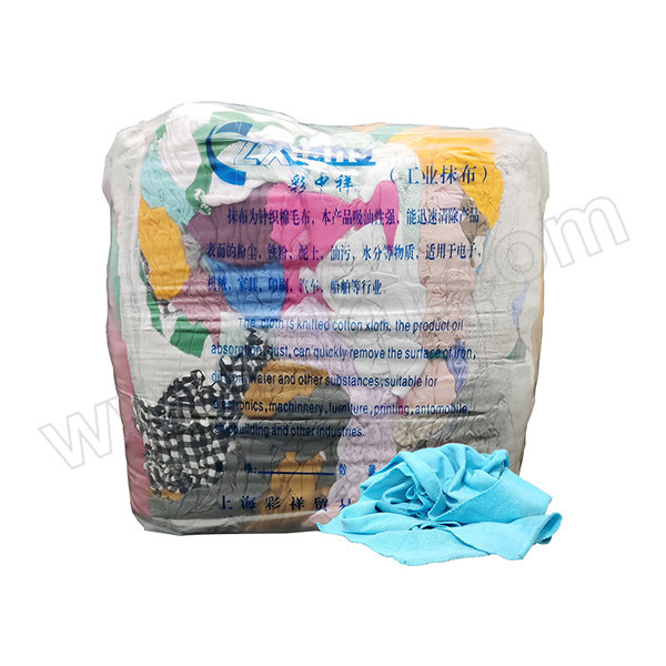 CZXIANG/彩中祥 浅色全棉花抹布 约40×40cm 10kg 含棉量约98% 1包