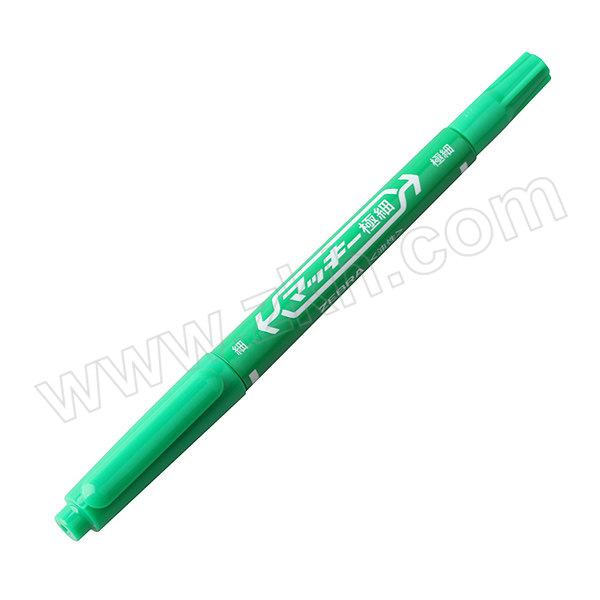 ZEBRA/斑马 小双头记号笔 YYTS5-G（MO-120-MC-G-BM） 绿色 细头1.0-1.3mm 极细头 0.5mm 10支/盒 1盒