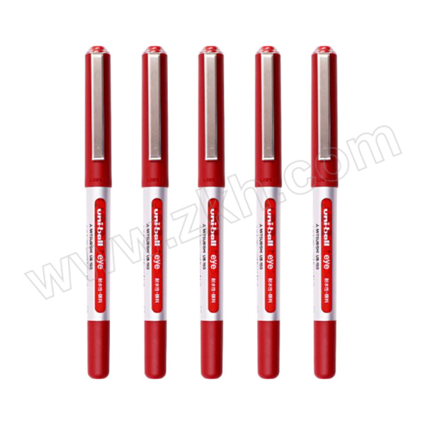 UNI/三菱 直液式耐水性签字笔 UB-150 红色 0.5mm10支/盒 1盒