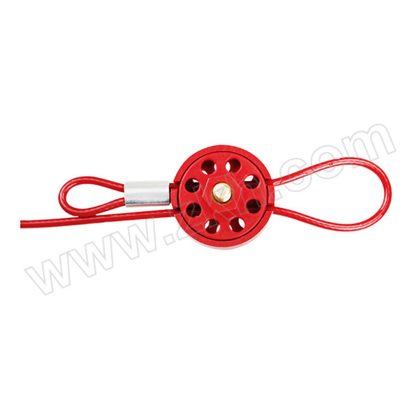 BOZZYS/博士 轮式缆绳锁 BD-L31 红色 1个