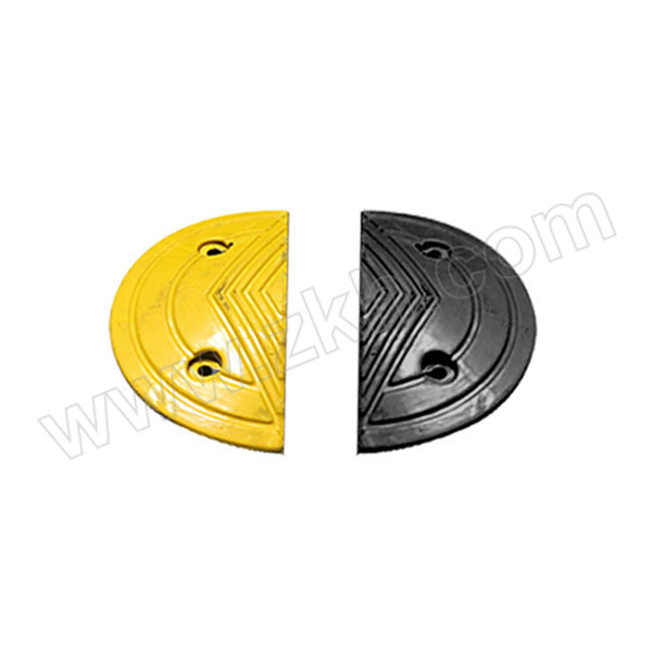 JSD/警士盾 C01橡胶减速带端头 VSG-C01D 170*350*40mm 含安装配件 1对