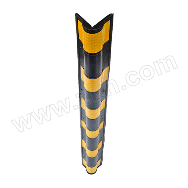 JSD/警士盾 橡胶圆角反光护墙角 VSG-B04 黄黑 1200（正负差值3cm)*100mm(圆弧处厚度20mm) 含安装配件 1个