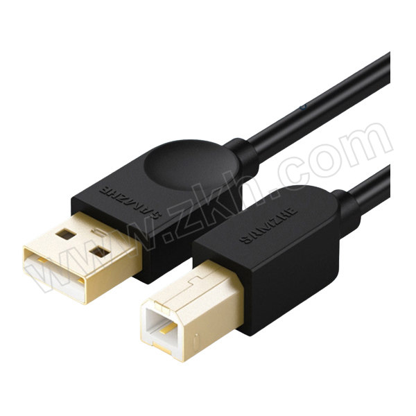 SAMZHE/山泽 USB打印机线高速usb2.0方口数据线电源连接线AM/BM支持惠普佳能爱普生打印机 SD-50C 5m 1根