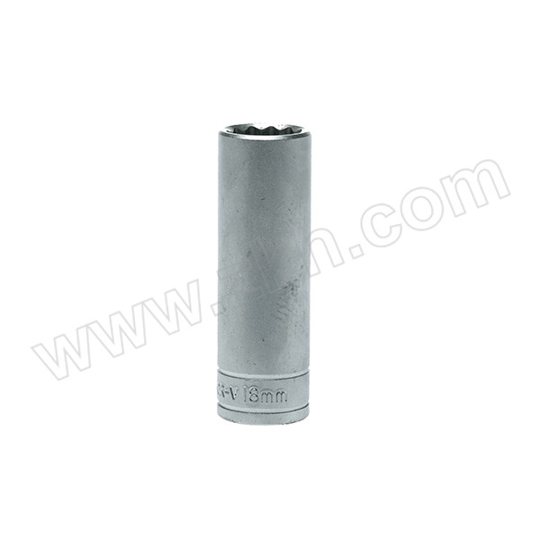 TENGTOOLS/瑞典天魔 1/2"公制12角长套筒 M120618-C 18mm 1只