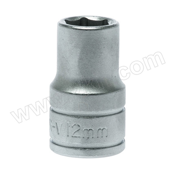 TENGTOOLS/瑞典天魔 1/2"公制六角短套筒 M1205126-C 12mm 1只
