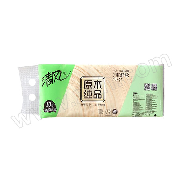 BREEZE/清风 原木纯品无芯卷纸 B02B7MCN6(旧型号B02B7MCN5混发) 四层 150×112mm 75g×10卷×10提 1箱