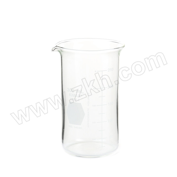 KIMBLE/肯堡 玻璃高型烧杯 14030-300 300mL 64×118mm 1个