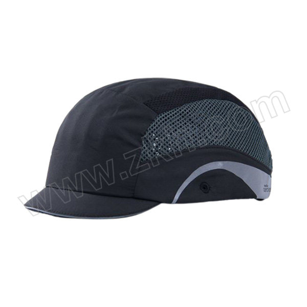 JSP/洁适比 轻型全盔防撞帽 01-6069 黑色 帽檐2.5cm 1顶