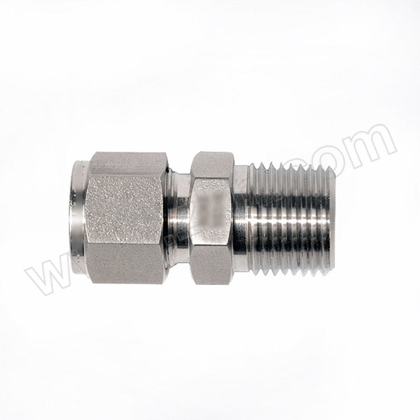 ROKE/洛克 NPT外螺纹直通系列双卡套接头 OD10mmNPT1/4" 1个