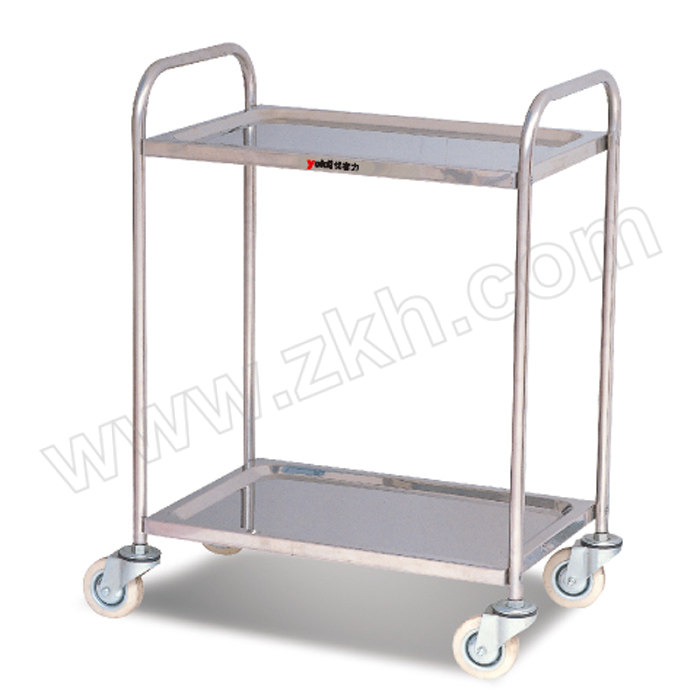 YOKLI/优客力 不锈钢工具车 ST2/100 台面尺寸610×410mm 载重60kg 双层 1台