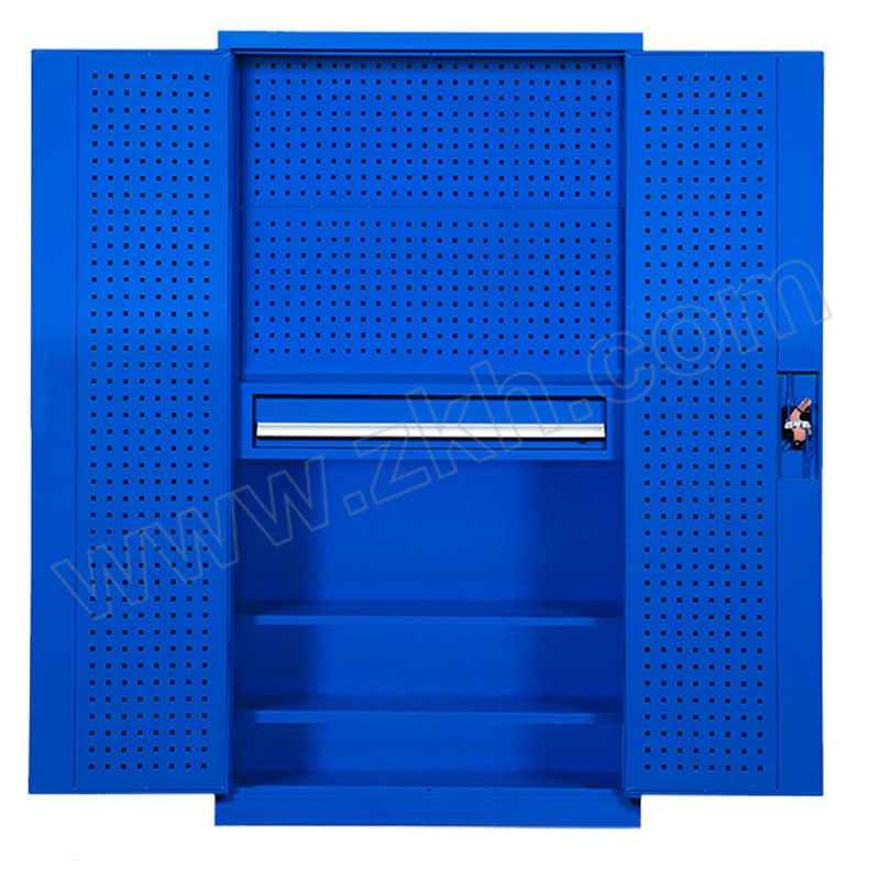 YUQUAN/钰泉 双开门重型工具柜 YQ01 1000×500×1800mm 1抽屉2层板 双开门 蓝色 1个