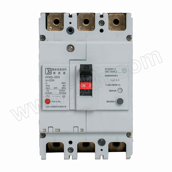 KFINE/大全凯帆 KFM2L系列塑壳断路器 KFM2L-400H 350A/4300B III/1000/3000/10000mA可调 1个