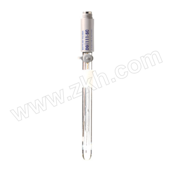 METTLER TOLEDO/梅特勒-托利多 复合pH玻璃智能电极 51109500 DGi111SC 长149.5mm 测量范围pH0~14 电极体直径12mm 温度范围0~80℃ 用于水溶液中酸碱滴定 1根