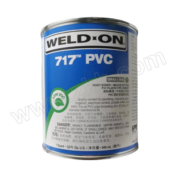 IPS/爱彼亚斯 PVC胶水 WELDON-717 灰色 946mL 1瓶