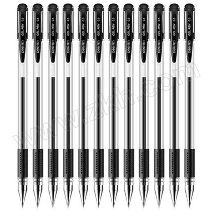DELI/得力 中性笔 6600ES 0.5mm 黑色 12支 1盒