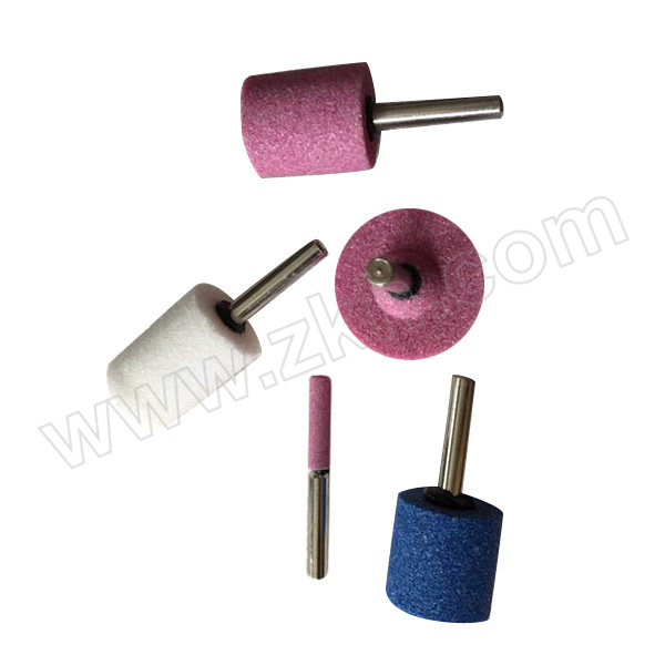 DIAMOND/迪茂得 粉红色WA椭圆形陶瓷磨头 BRZC0504 8×20×3×65mm WA80# 100个 1包