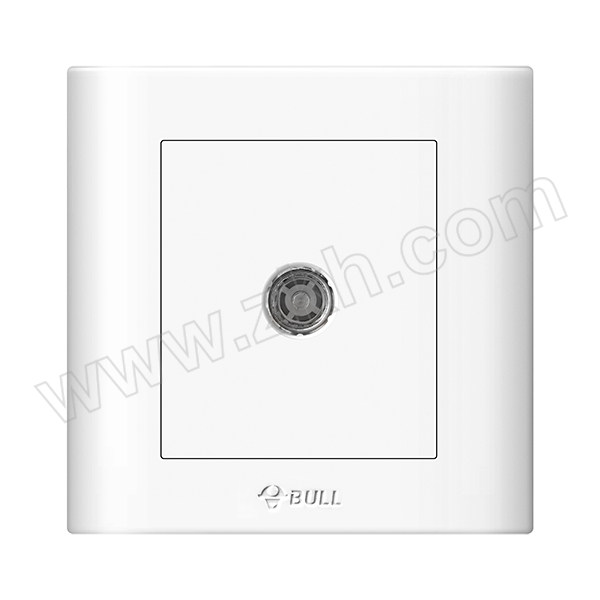 BULL/公牛 G32系列普通插座 GN-G32T103一位电视插座75Ω 白色 暗装 1个