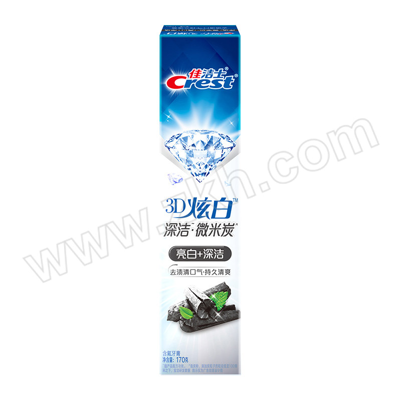CREST/佳洁士 3D炫白微米炭牙膏 6903148253793 170g 1个