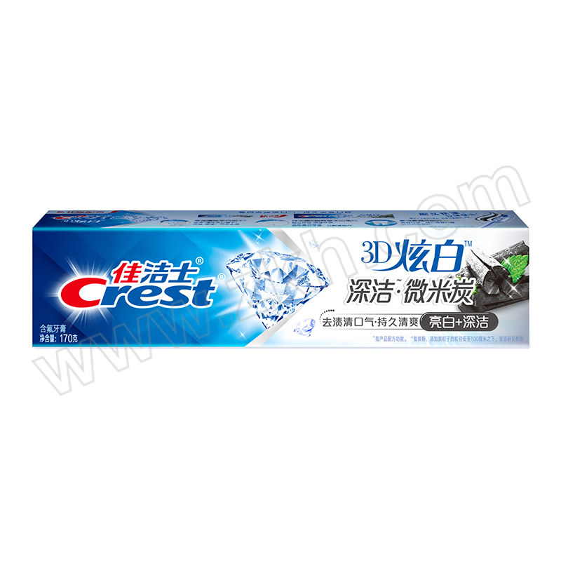 CREST/佳洁士 3D炫白微米炭牙膏 6903148253793 170g 1个