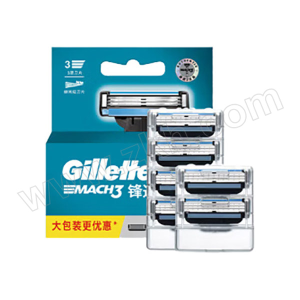 GILLETTE/吉列 锋速3经典刀片 7702018026173 6刀头不含刀架 1个