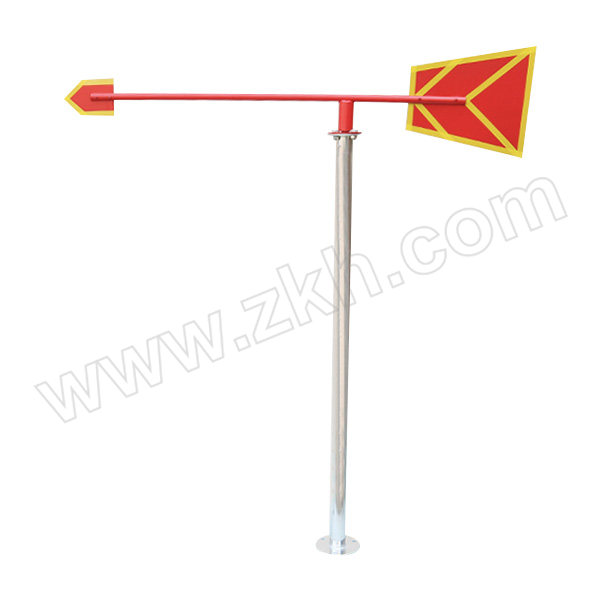 XIANGCHEN/襄辰 风向标 长1200mm 立杆150cm 红黄色 1个